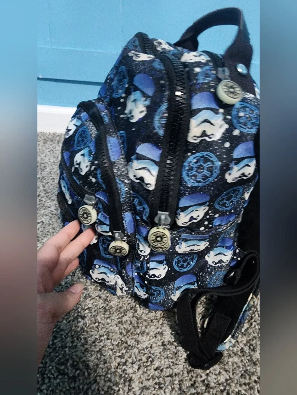 Kipling x Disney Star Wars Seoul Backpack - Stormtrooper Print (No Charm)
